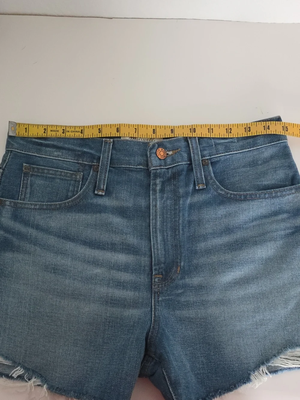 NWOT Madewell Perfect Jean Short Button-Front Shorts Size 26 G228
